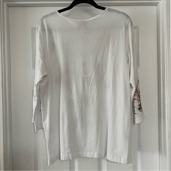 Johnny Was • Maisie 3/4 Sleeve Button Front Tee • Size L • NWT - Picture 5 of 7